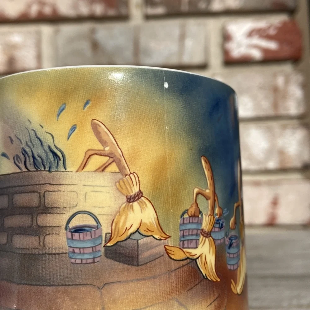 Disney’s sorcerer Mickey vintage 90s mug coffee tea soups cocoa classic